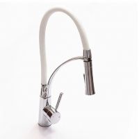 Vòi rửa bát nóng lạnh silicone trắng