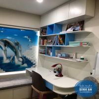 Bàn học + Giá sách 3